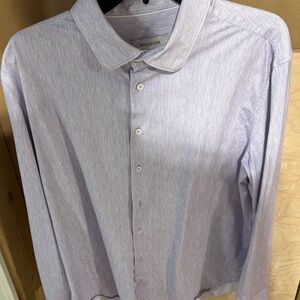Bugatchi Men's Lavender Textured Button-Up Dress Shirt